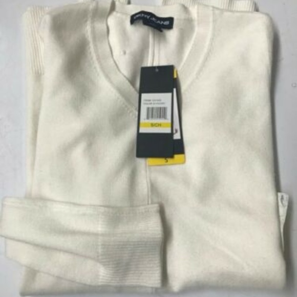 DKNY Jeans Ladies' V-Neck Sweater - Picture 1 of 5